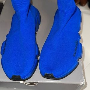 Authentic Balenciaga “Speed” Royal Blue sock sneakers sz 38 excellent condition